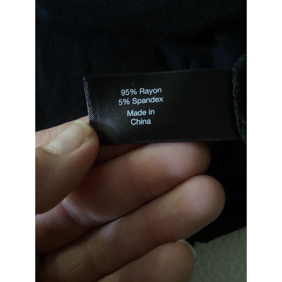 Lane Bryant Sleeveless Asymmetrical Black Tunic Top Size 18/20 Studded Stretchy - Picture 5 of 7